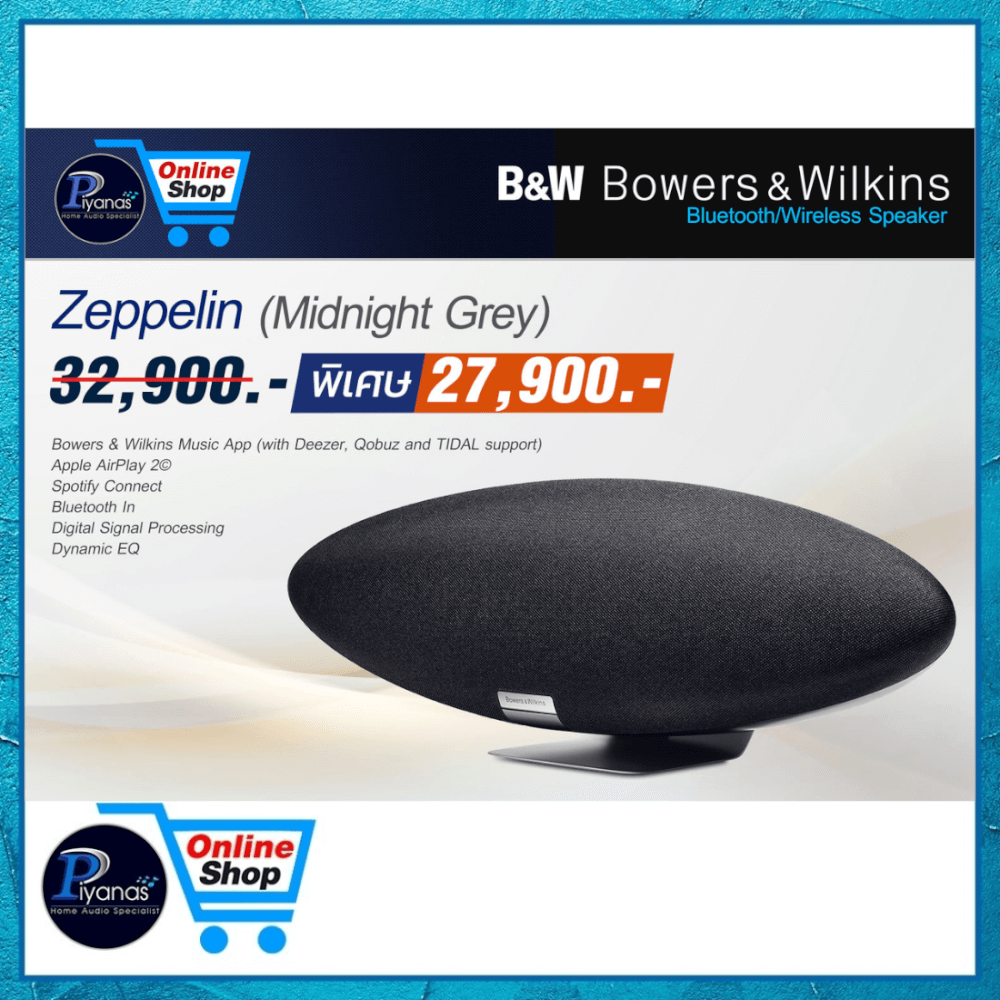 ลำโพง BOWERS&WILKINS : ZEPPELIN (MIDNIGHT GREY)_1